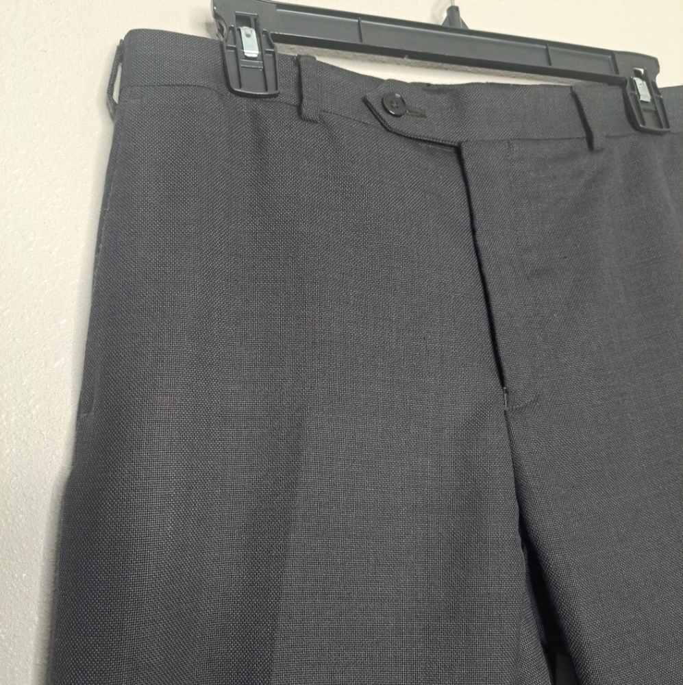Raymond Men's Dress Pants Office Business Wool Blend Dark Gray Size 34 - Picture 8 of 16